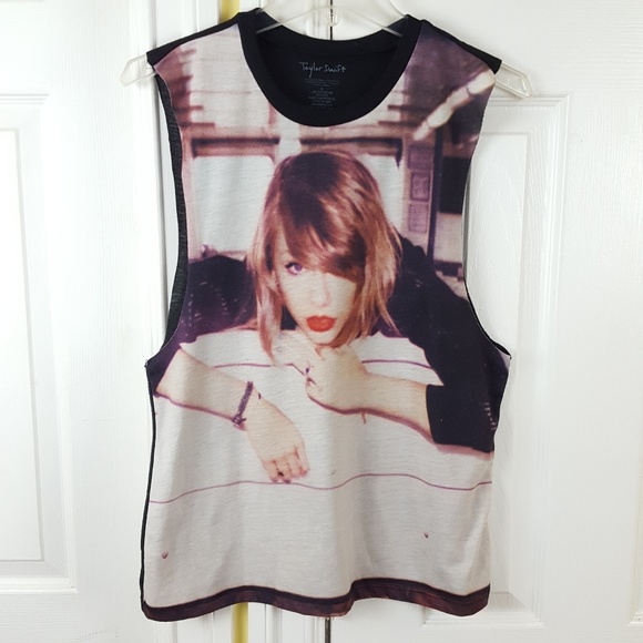 Taylor Swift Graphic 2014 Black Tank Top Small - Picture 1 of 7